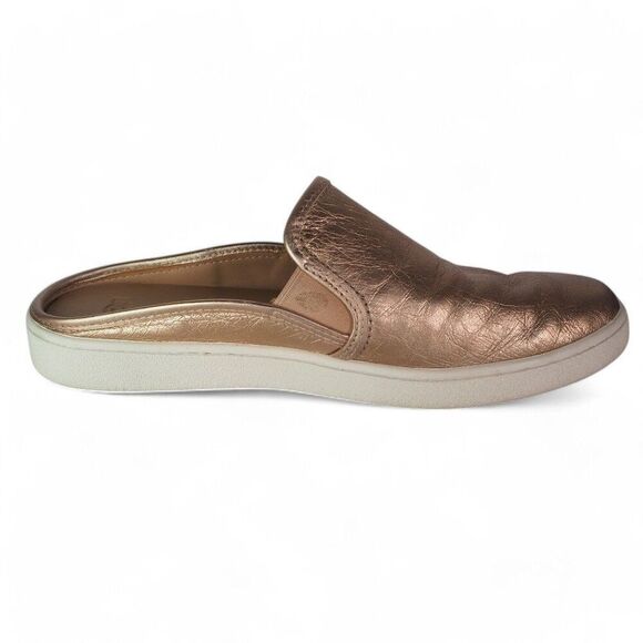 UGG Luci Metallic Leather Mule Slides Gold 1096354 Women's 9.5 - Picture 8 of 11